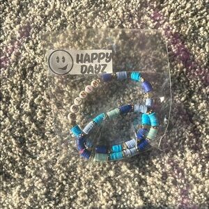 Kids Beaded Bracelet - Blue and Green